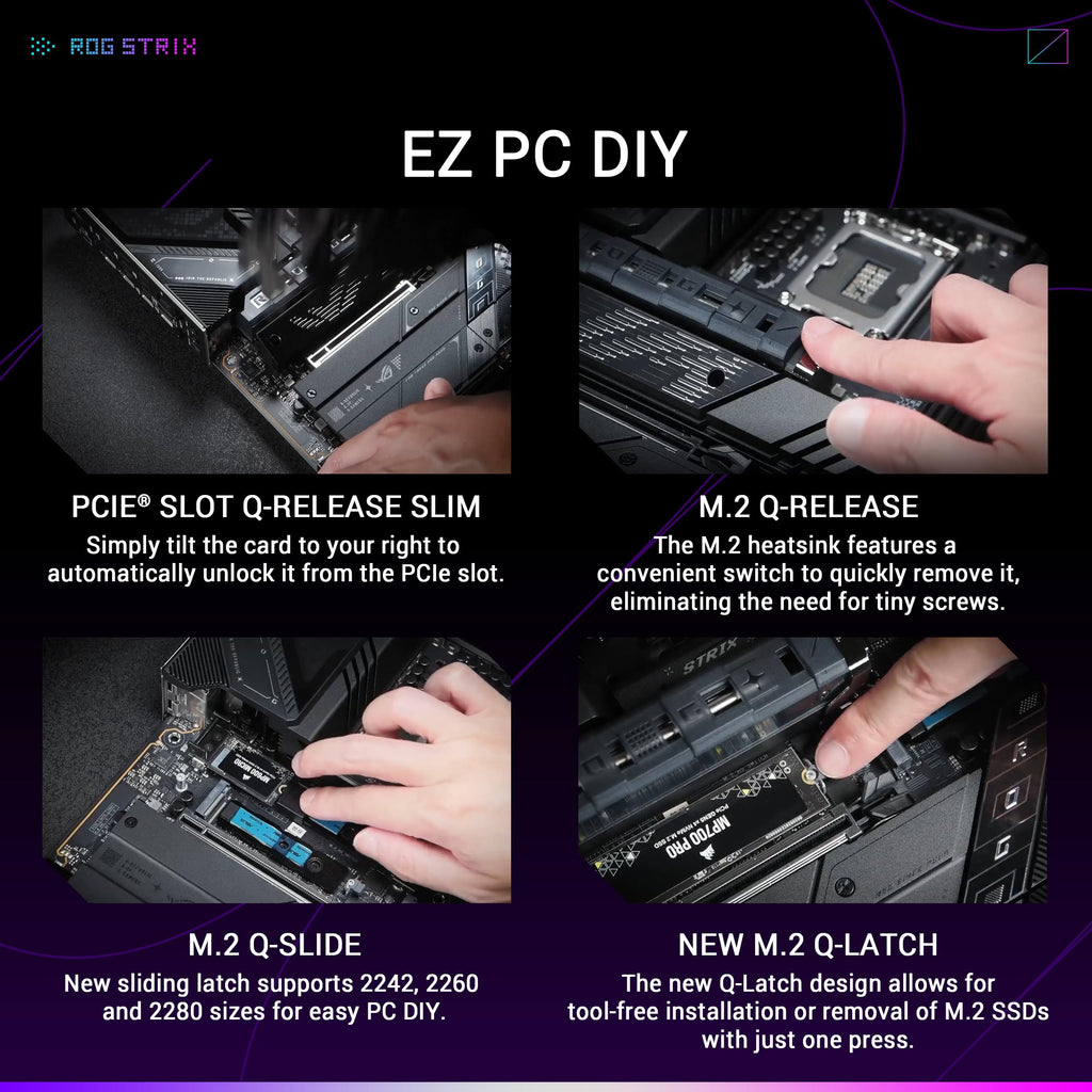 ASUS ROG Strix Z790-E Gaming WiFi 6E LGA 1700(Intel 14th,13th&12th Gen) ATX gaming motherboard(PCIe 5.0, DDR5,18+1 power stages,2.5 Gb LAN,Thunderbolt 4,5xM.2, 1xPCIe 5.0 M.2,Front panel USB 3.2 port)