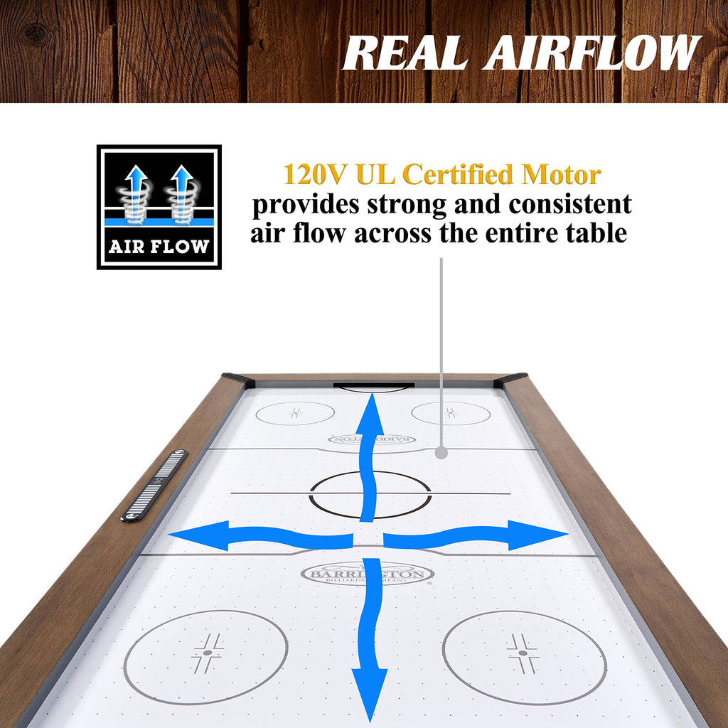 Barrington Billiards Air Hockey Table with Accessories, Perfect for Family Game Rooms | with Accessories