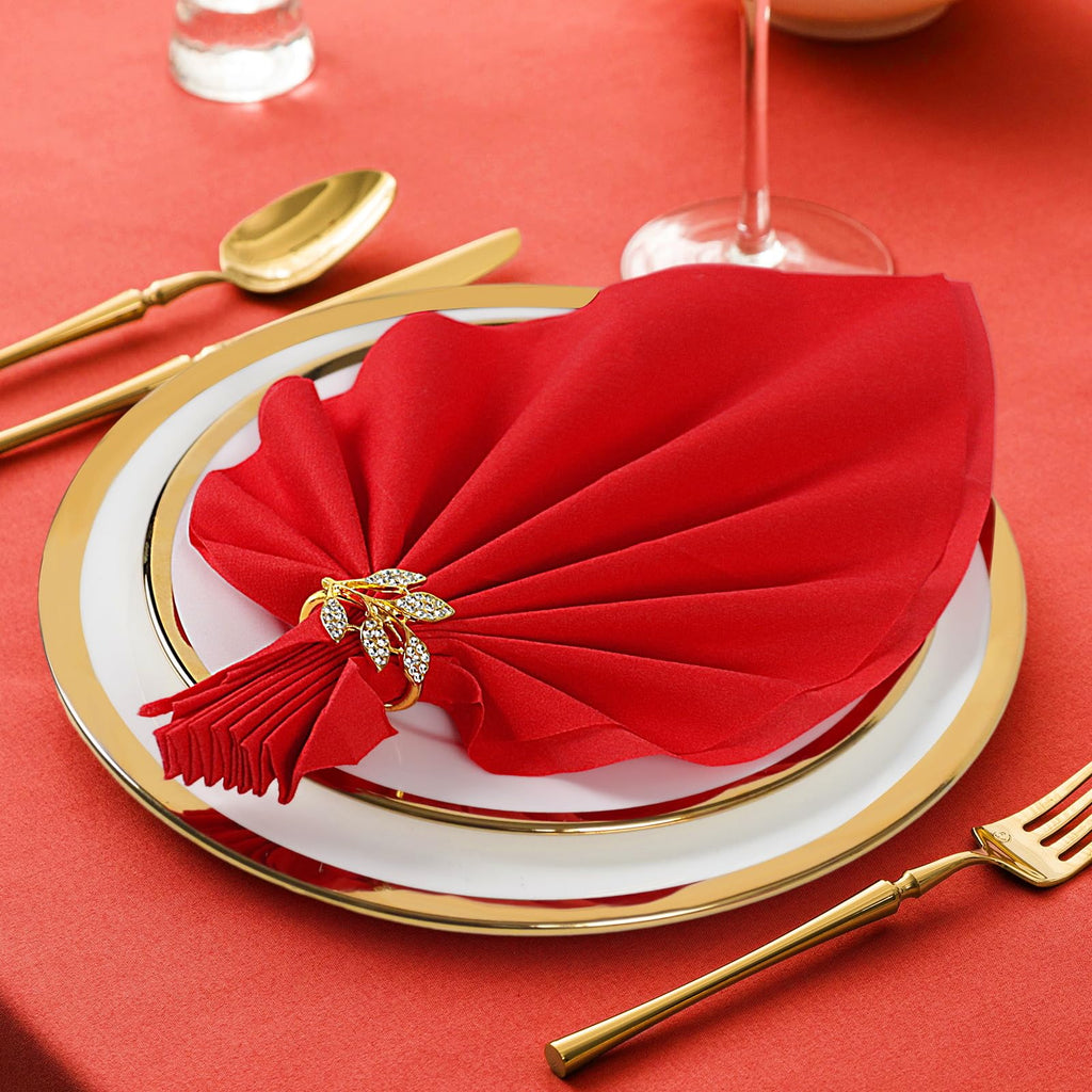 KAMMAK Black Napkins Disposable with Pocket Wedding Decorative Dinner Paper Napkins 100 Pack Linen Feel Prefolded Guest Hand Towels for Party Decoration, Cocktail Reception, Hotel (16.5 x 16.5 inch)