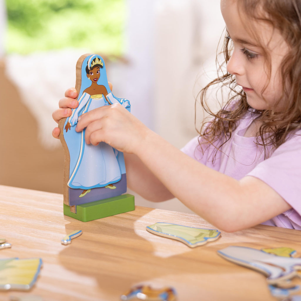 Melissa & Doug Disney Princess Ariel Magnetic Dress-Up Wooden Doll Pretend Play Set (30+ Pieces)