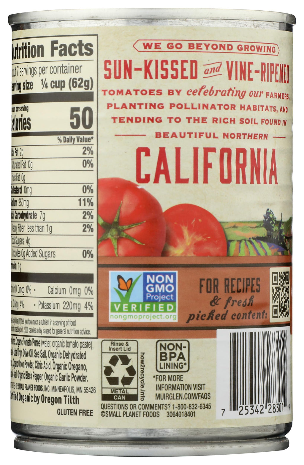 Muir Glen Organic Pizza Sauce, 15 oz. (Pack of 12)