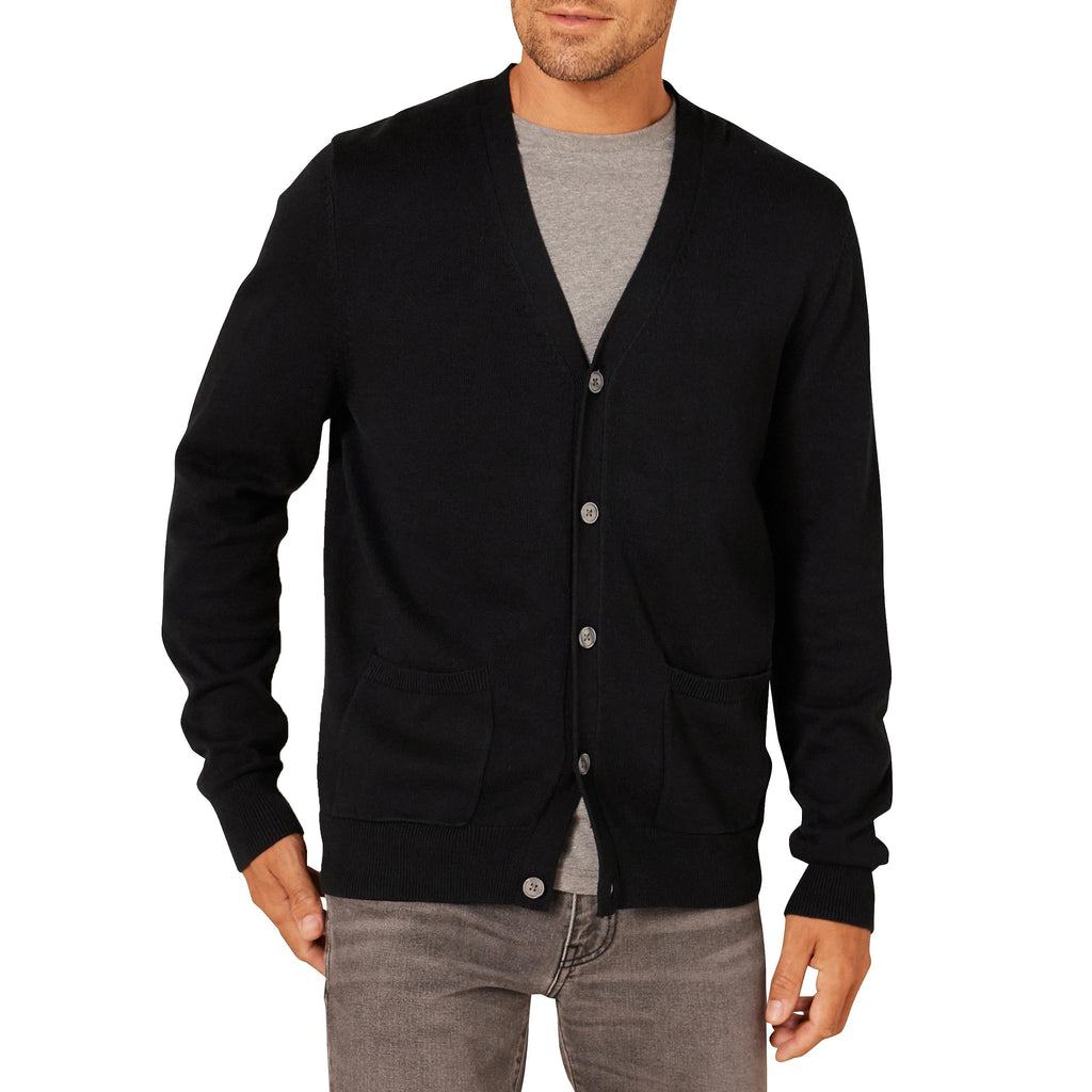Amazon Essentials Men's V-Neck Cotton Cardigan Sweater