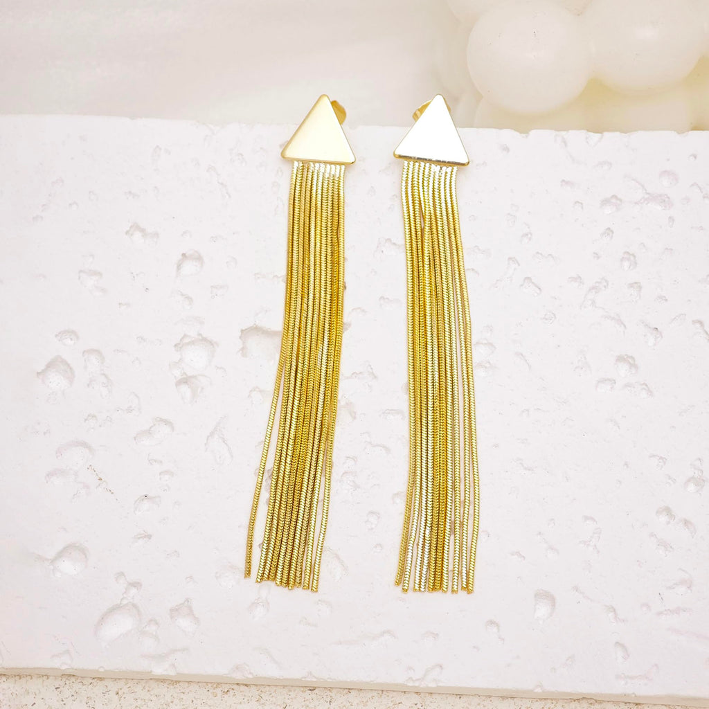 Gold Earrings for Women Trendy, Simple Dainty 14K Gold Plated Paperclip Square Chain Link Dangle Hoops Earrings Pin Stud Huggie Earrings Lightweight Hypoallergenic Minimalist Aesthetic Gold Jewelry for Christmas Gifts