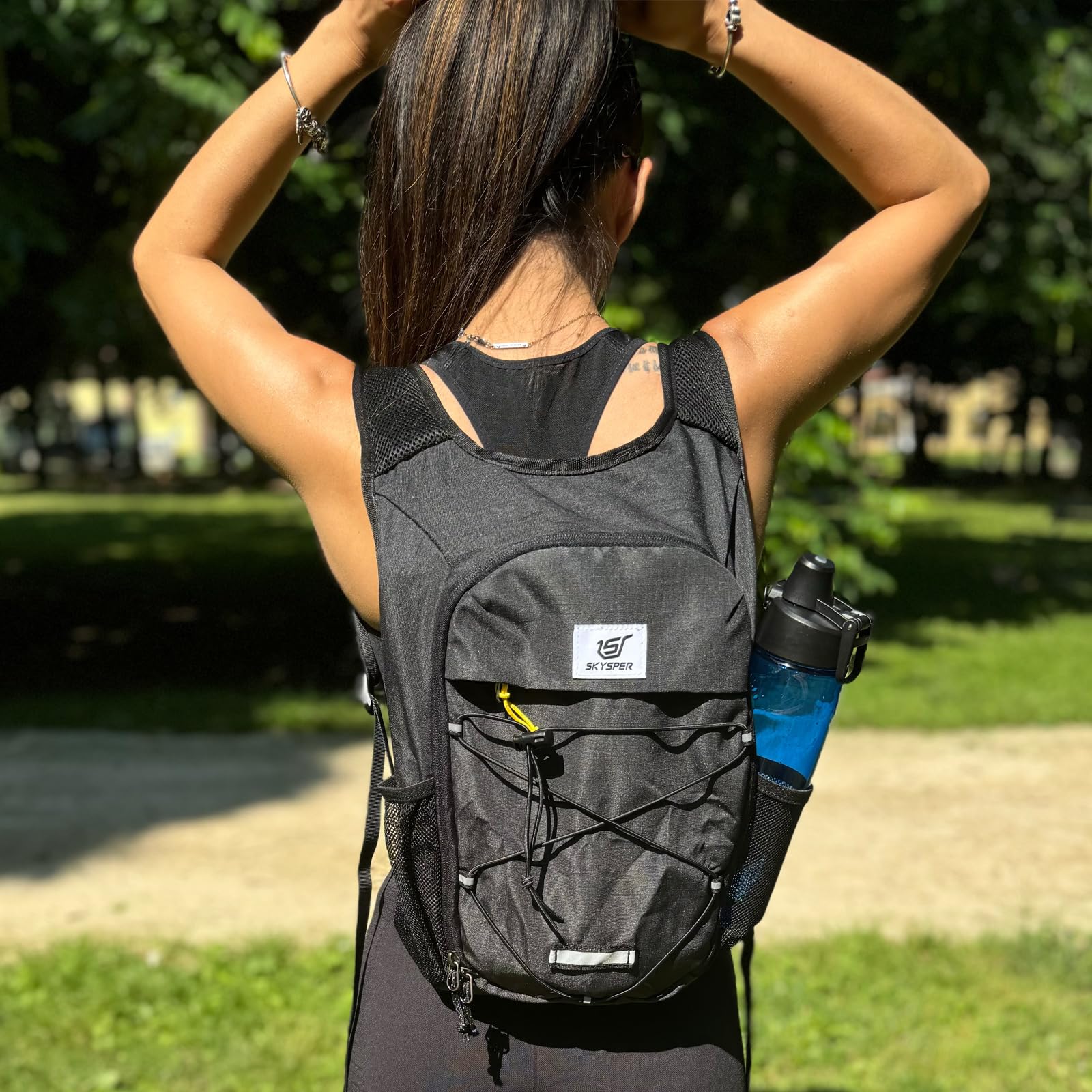 SKYSPER Foldable Hiking Backpack - 10L/15L Small Lightweight Daypack Breathable Travel Backpacks