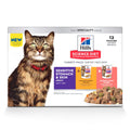 Hill's Science Diet Adult Sensitive Stomach & Skin Wet Cat Food, Chicken & Beef, 2.8 oz. Pouches, 24-Pack