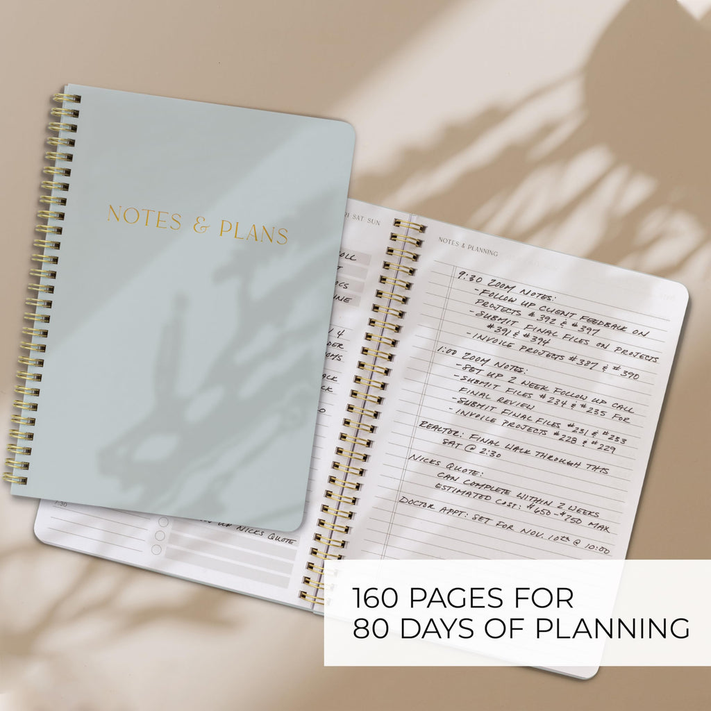 Beautiful Daily Planner And Notebook With Hourly Schedule - Aesthetic Spiral To do List Notepad to Easily Organize Your Tasks And Appointments - Stylish Book And School Or Office Supplies