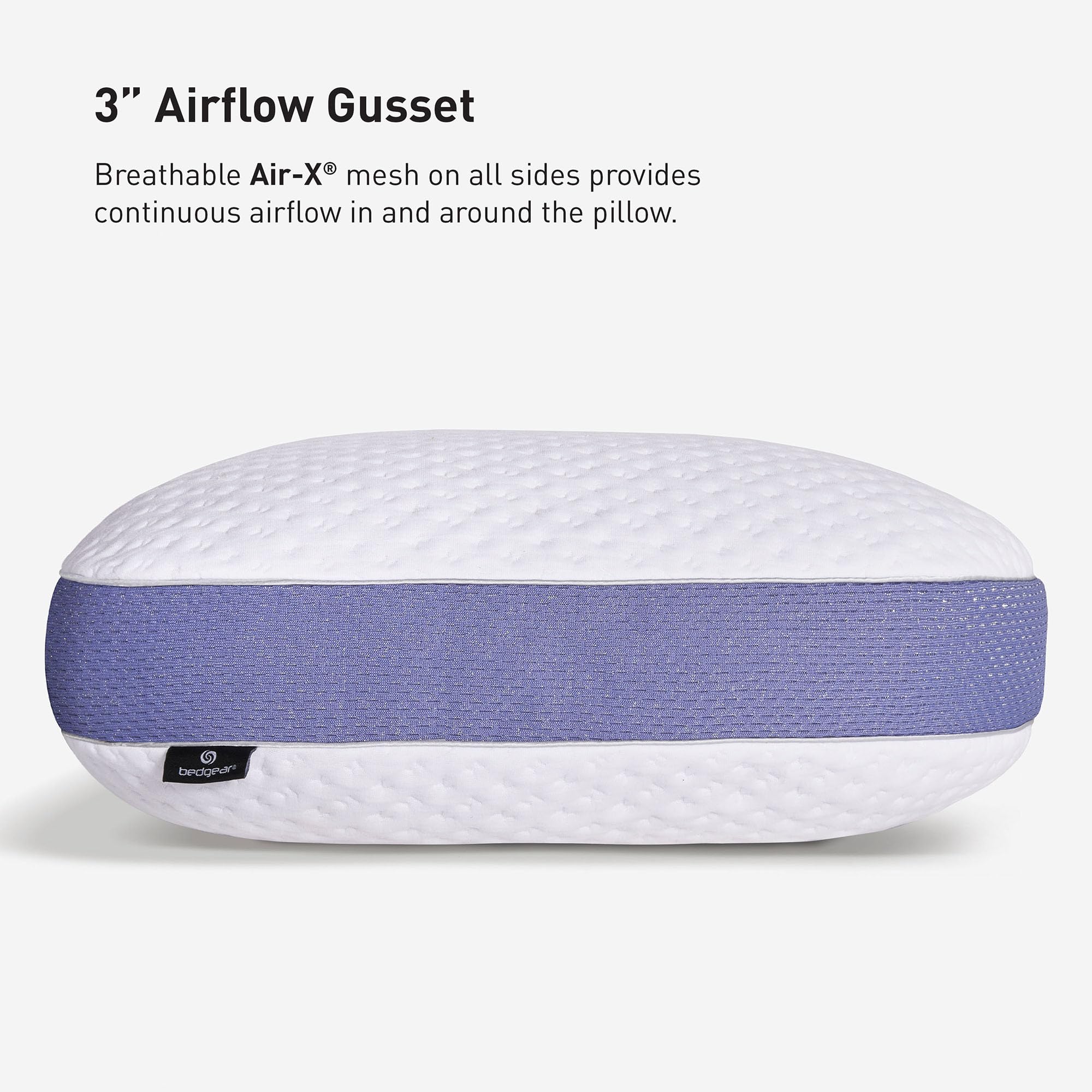 Bedgear Balance 1.0 Performance Pillow, Medium Support Bed Pillow for All Sleep Positions | Boost Blend Fill with Responsive Comfort & Air-X Mesh Ventilation | Washable Hypoallergenic Pillow