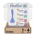 Schick Intuition Refill, Pure Nourishment Razors for Women | Intuition Razor Blades Refill with Organic Cocoa Butter, 6 Count (Pack of 1)