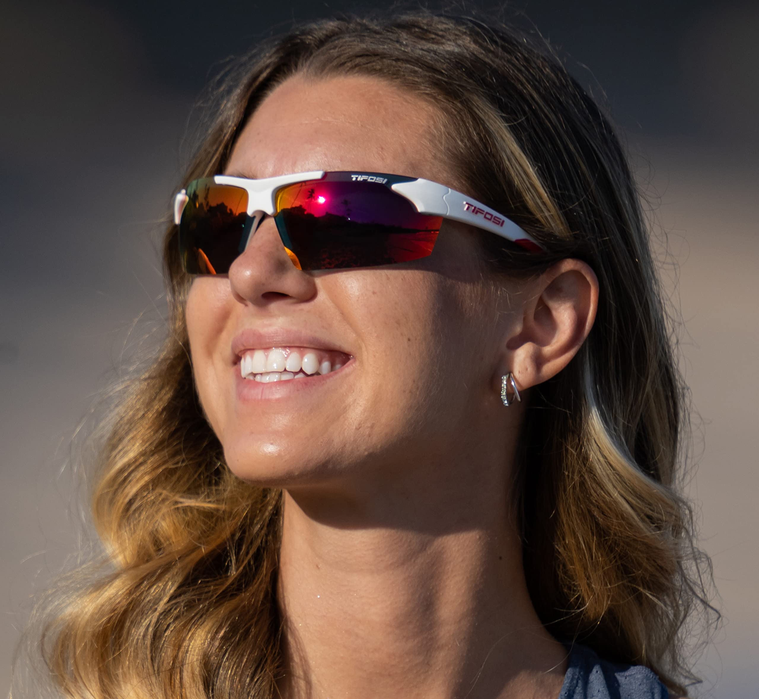Tifosi Track Sport Men & Women Sunglasses - Ideal For Baseball, Golf, Pickleball, Running and Tennis - Unisex Glasses