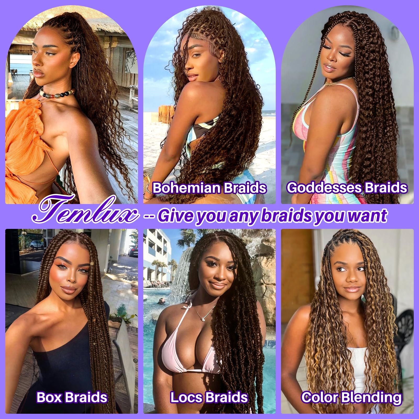 Human Braiding Hair for Boho Braids 110g Deep Wave Boho Bulk Human Hair for Braiding Knotless 12A Wet and Wavy Bohemian 3 No Weft Bundles/Pack Curly Braids Honey Blonde 16 Inch