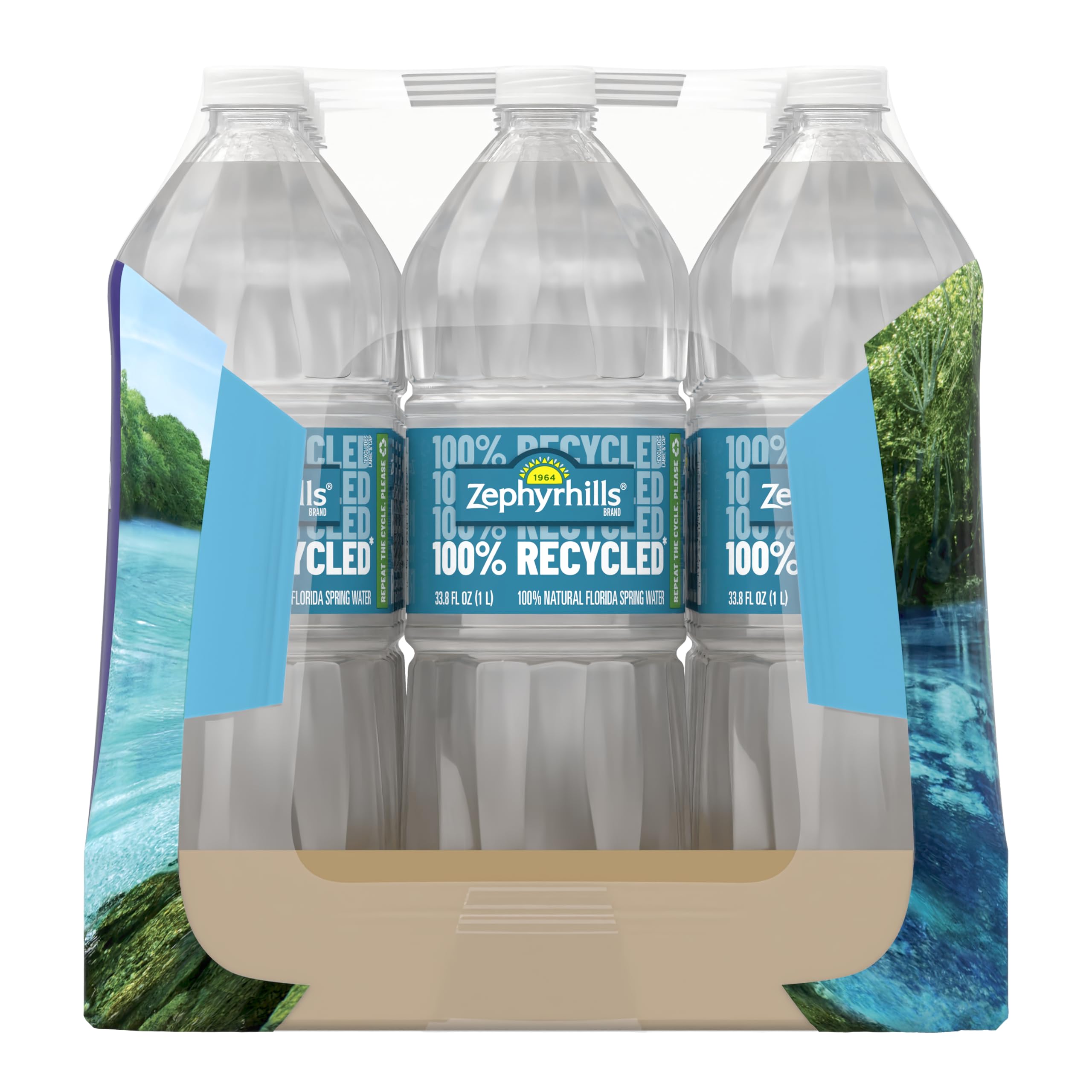 Zephyrhills Spring Water, 8 oz Mini Bottles, 48 Pack (3 Cases)