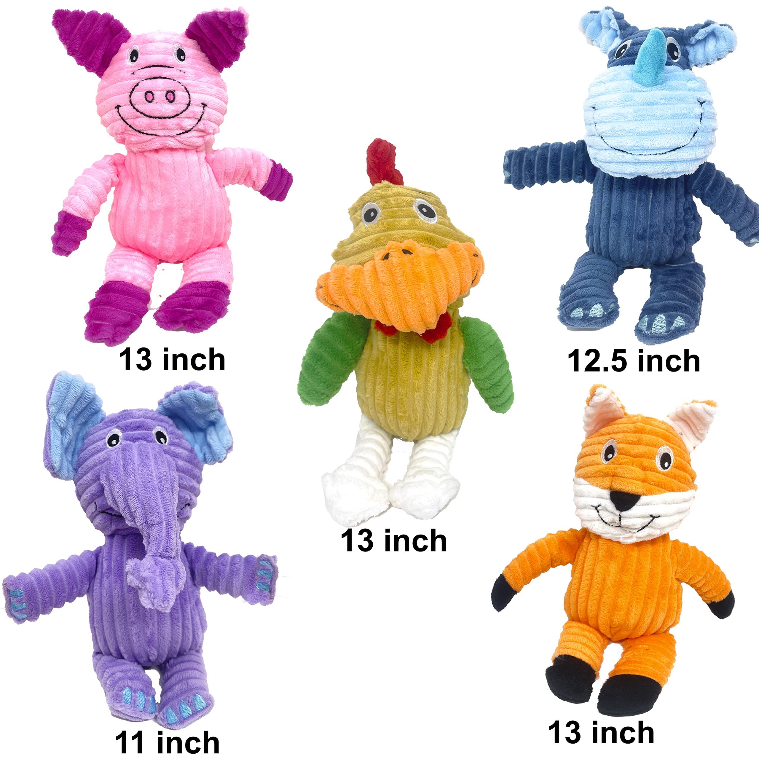 Jalousie Multipack Dog Squeaky Toys Strong Almost Indestructible, with Added Liner for Longer Play Dog Chew Toys (3 Pack - XLarge)