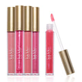 Nicole Miller Lip Gloss Collection Shimmery Glosses for Women and Girls Long Lasting Color Set with Rich Varied Colors, Flowery Pink, 10 Count (Pack of 1)