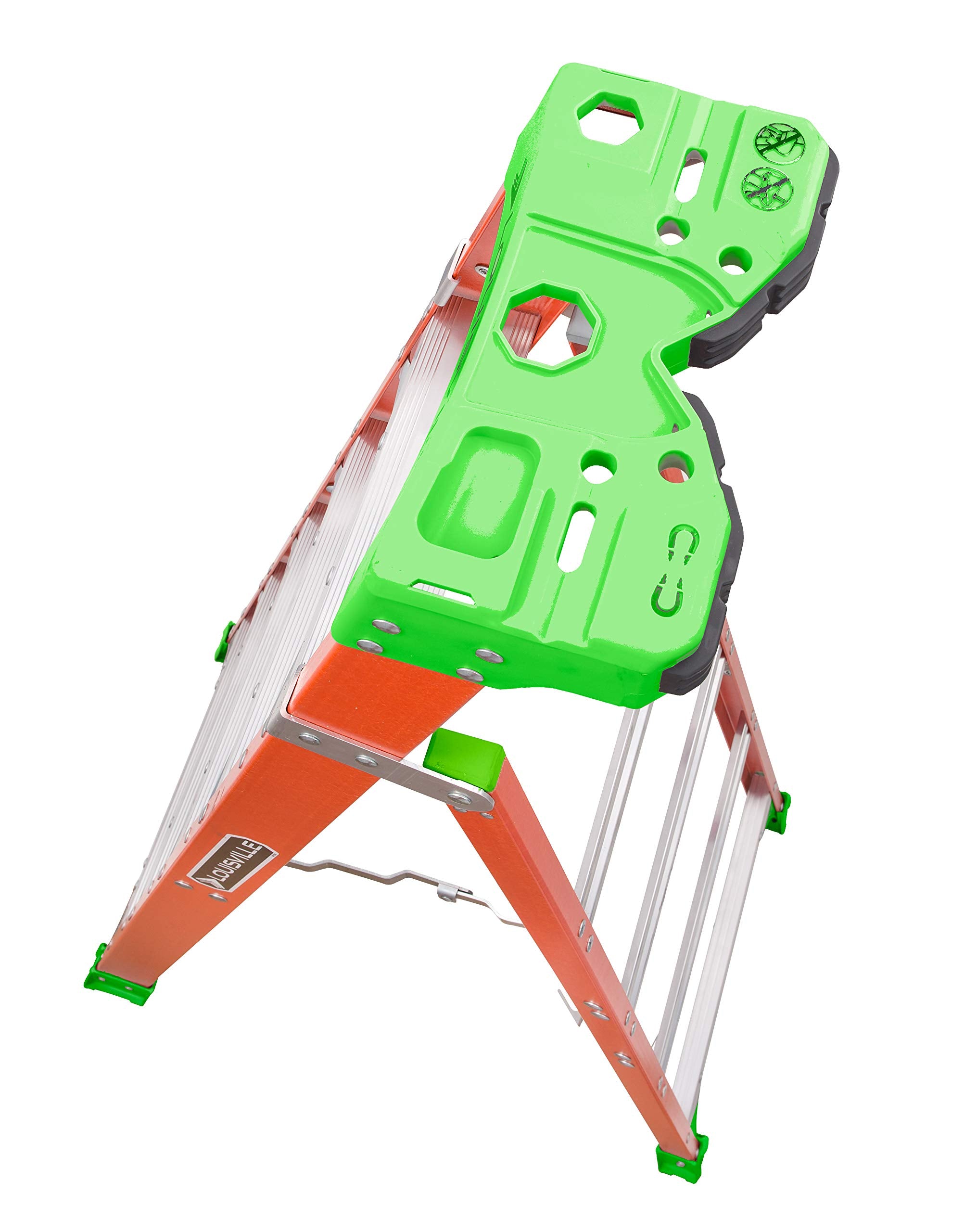 Louisville Ladder 4-foot Fiberglass Cross Step Ladder, 300-Pound Load Capacity, Type IA, FXS1504