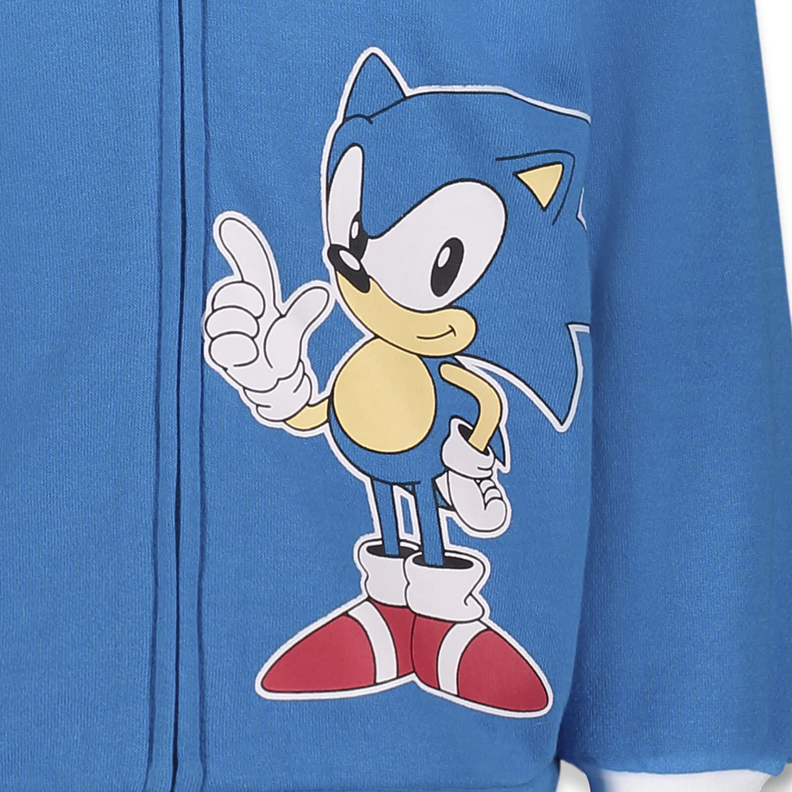 SEGA Sonic the Hedgehog Cosplay Fleece Zip-Up Hoodie Toddler to Big Kid
