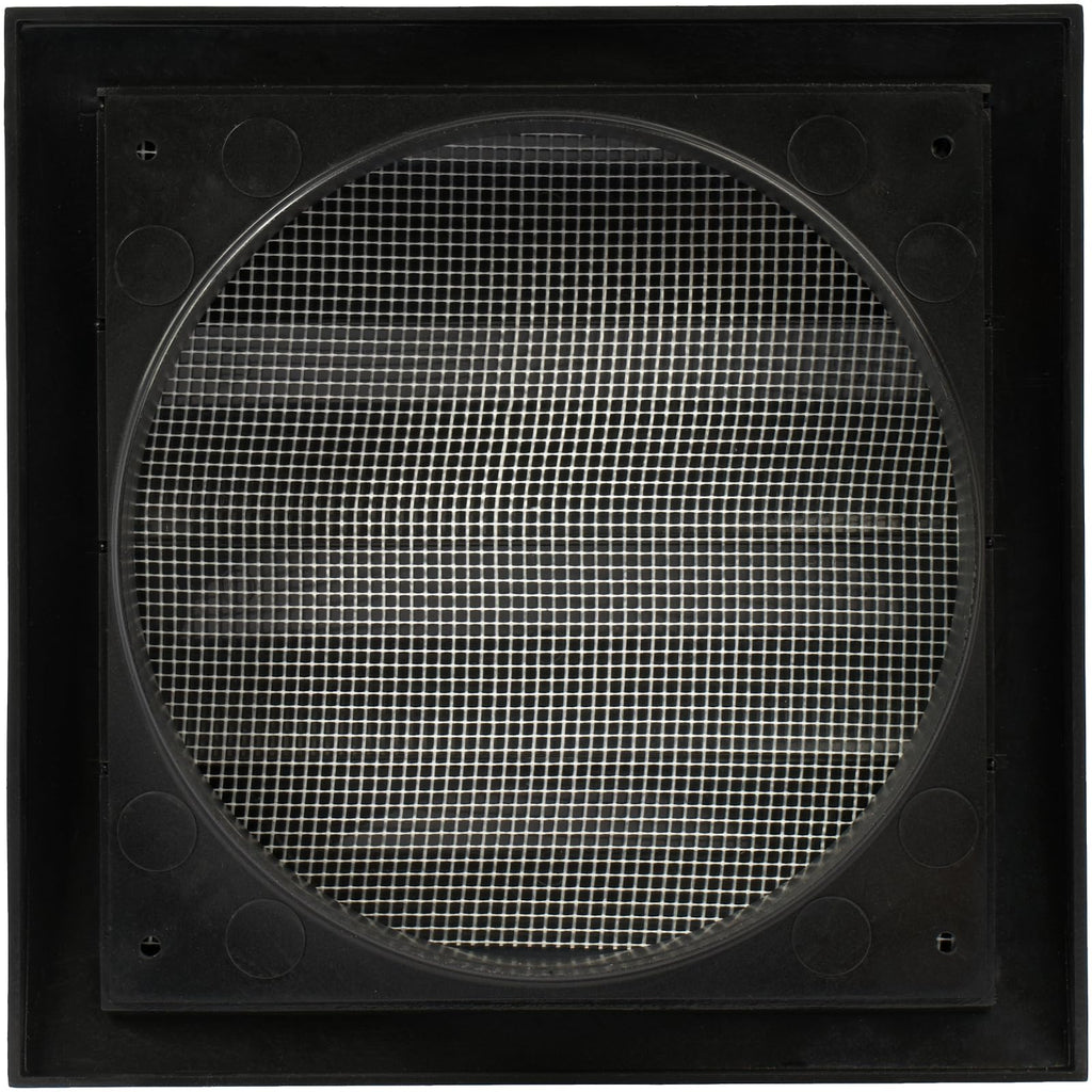 Repa Market 4 Inch Anthracite Dryer Vent Hood/Duct Cover for Walls or Ceiling/ABS Plastic Louvered Air Grille with Built-In Mesh Screen/Exhaust and Dryer Vent Covers for Indoor & Outdoor Use