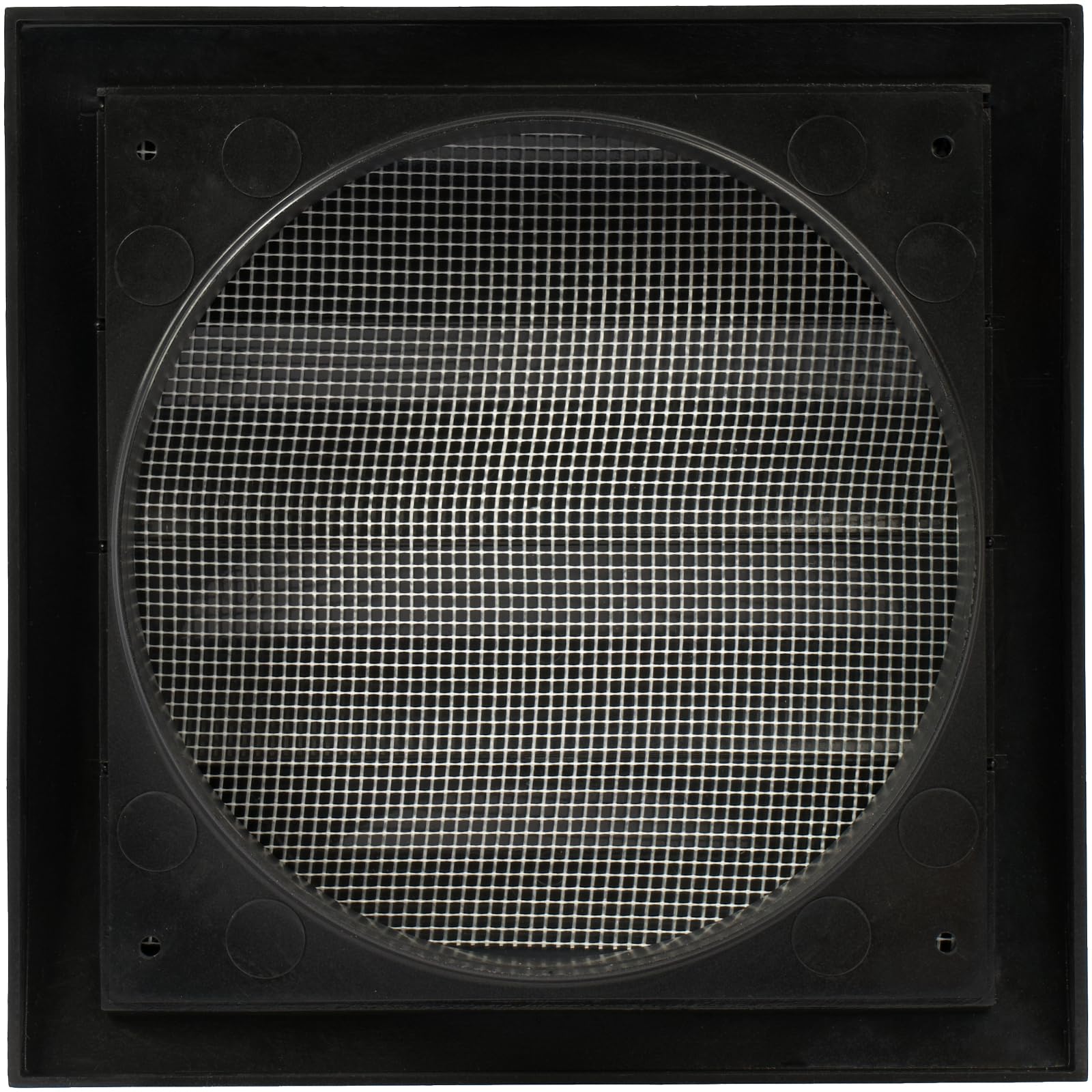 Repa Market 4 Inch Anthracite Dryer Vent Hood/Duct Cover for Walls or Ceiling/ABS Plastic Louvered Air Grille with Built-In Mesh Screen/Exhaust and Dryer Vent Covers for Indoor & Outdoor Use