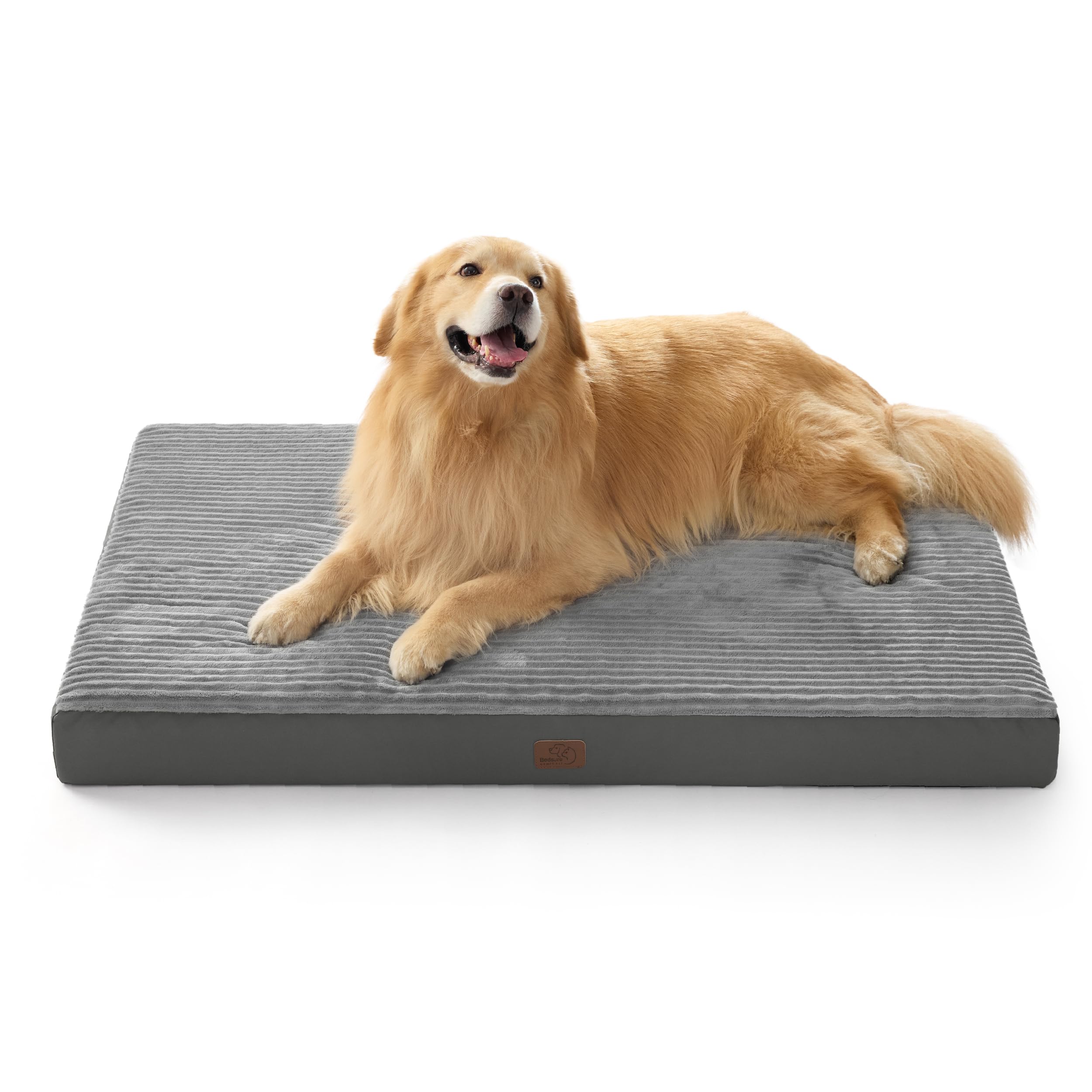 Bedsure ComfyFleece Dog Bed for Small Dogs - Orthopedic Pet Beds with Removable Washable Cover, NOT Waterproof Egg Crate Foam Puppy Mat, Suitable for Pet Up to 20 lbs, 23"x17"x2.8", NOT for Chewers