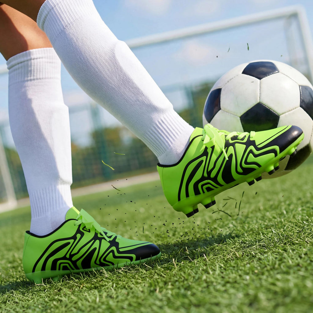 DREAM PAIRS Boys Girls Soccer Cleats Youth Firm Groud Baseball Cleats Sport Athletic Outdoor Trainning Football Shoes for Little/Big Kid