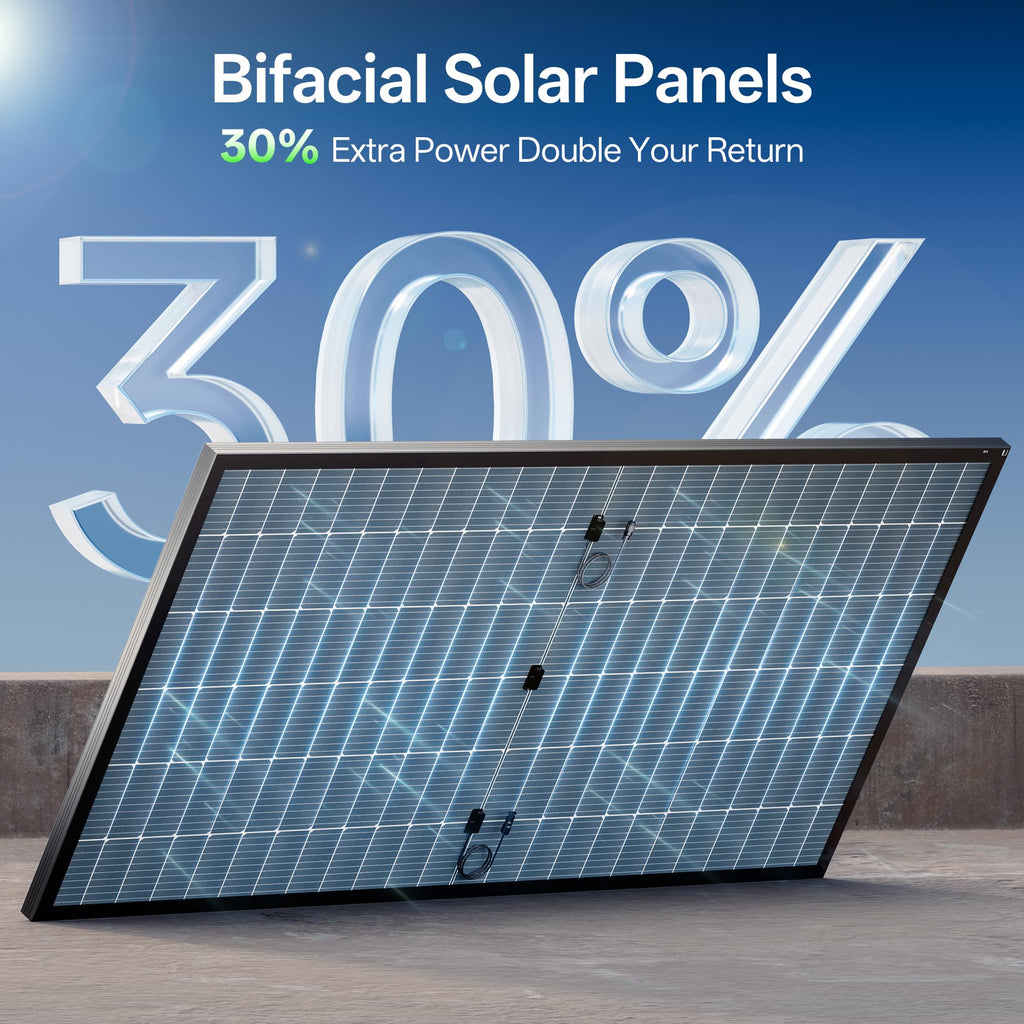 JJN 100 Watt Solar Panels, 10BB Monocrystalline 12V 100W Solar Panel, 23% High Efficiency PV Module Power Charger for RV, Home, Farm, Boat, Caravan and Off-Grid Applications