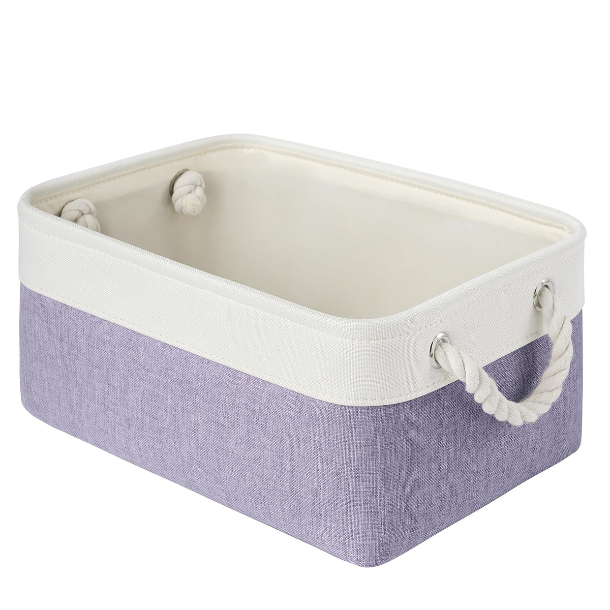 Storage Baskets for Shelves 11.8x7.9x5.2 Inch, Foldable Fabric Storage Bins with Handles, Small Storage Baskets for Organizing Closet, Office, Home Organization (1-Pack, Gray)