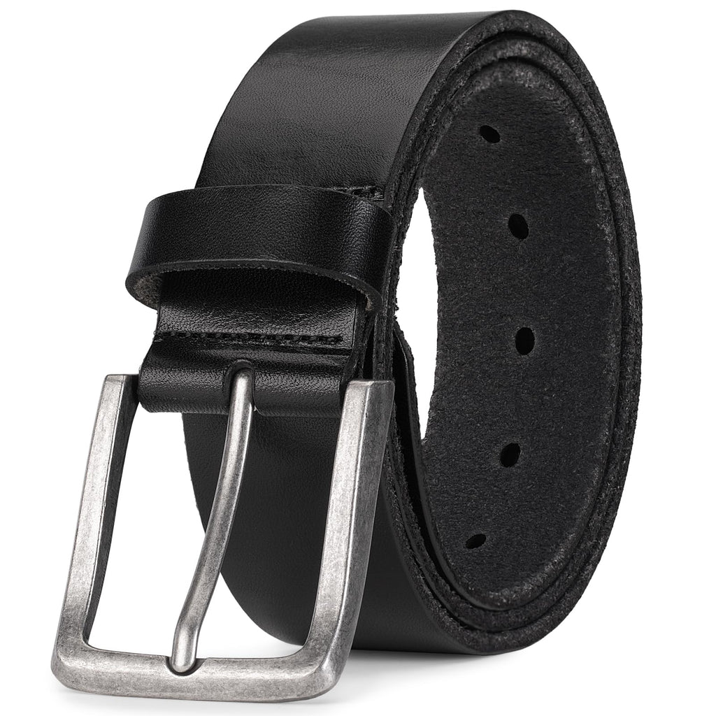 Thicken Full Grain Leather Mens Belt Heavy Duty Mens Work Belt Mens Belt High Hardness Buckle Packed In Gift Box