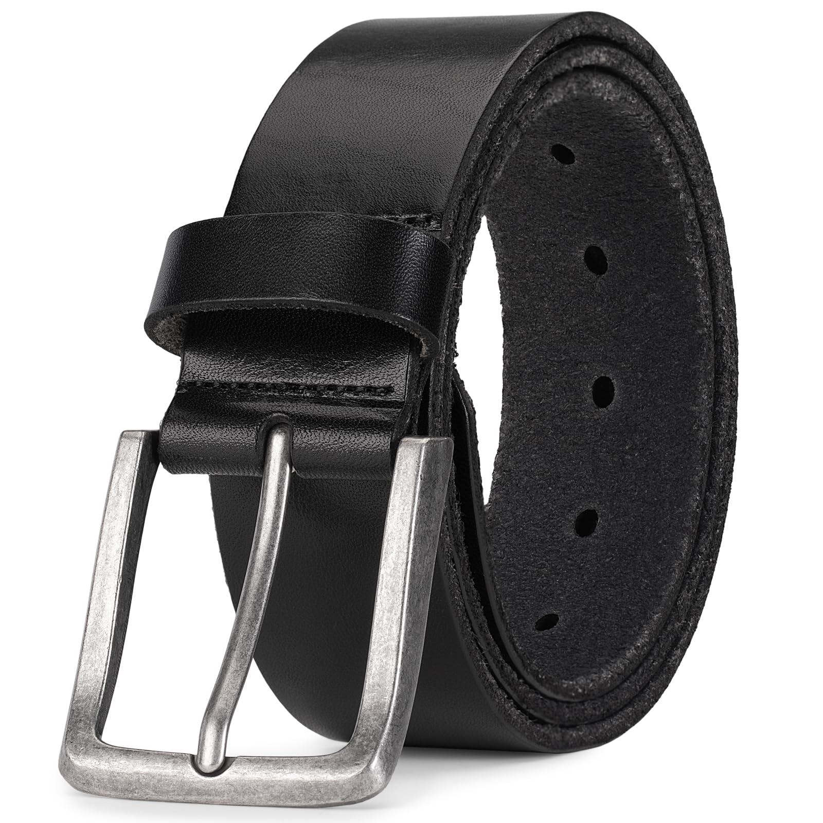 Thicken Full Grain Leather Mens Belt Heavy Duty Mens Work Belt Mens Belt High Hardness Buckle Packed In Gift Box