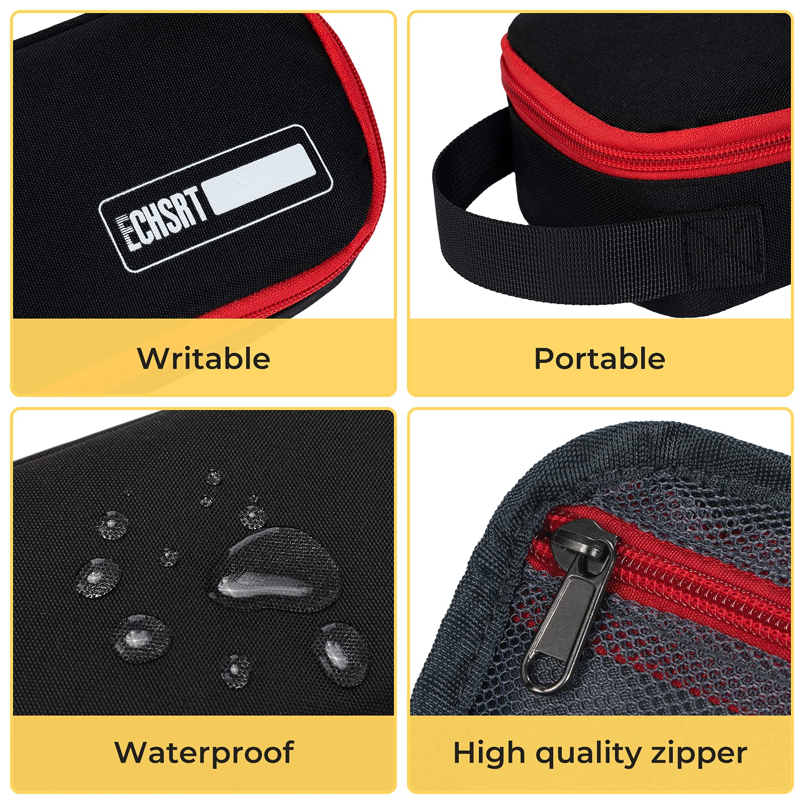 ECHSRT Large Pencil Case, Aesthetic Pen Pouch with Big Capacity, Minimalist Portable Stationery Bag with Handle for Office Organizer Aesthetic Pencil Cases