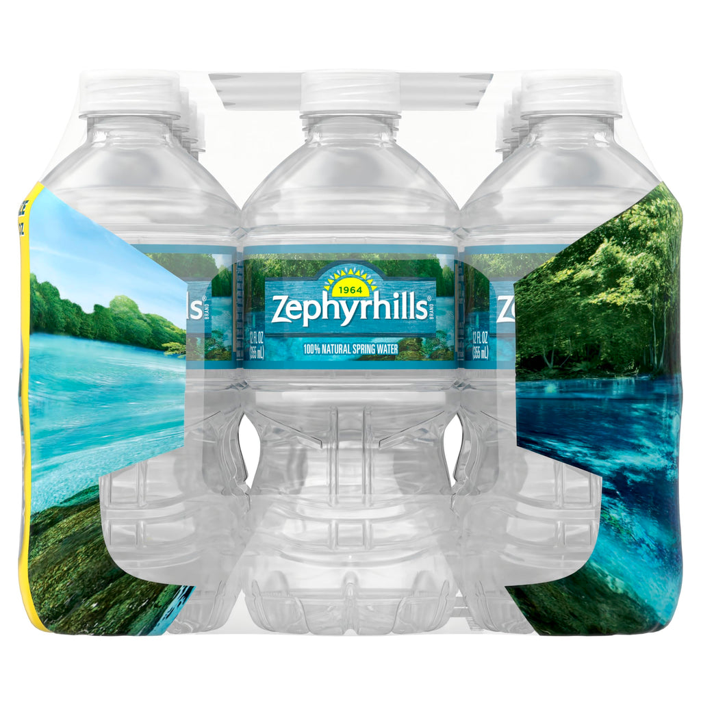 Zephyrhills Spring Water, 8 oz Mini Bottles, 48 Pack (3 Cases)