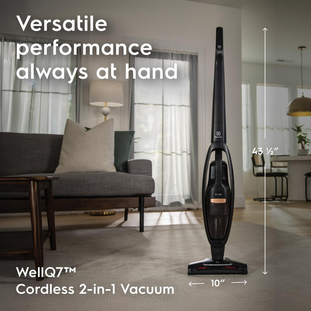 Electrolux WellQ7 Hard Floor Cordless 2-in-1 Vacuum with PowerPro Roller for Hard Surfaces, 50-Minute Run Time, 2 Power Modes, Soft Sand
