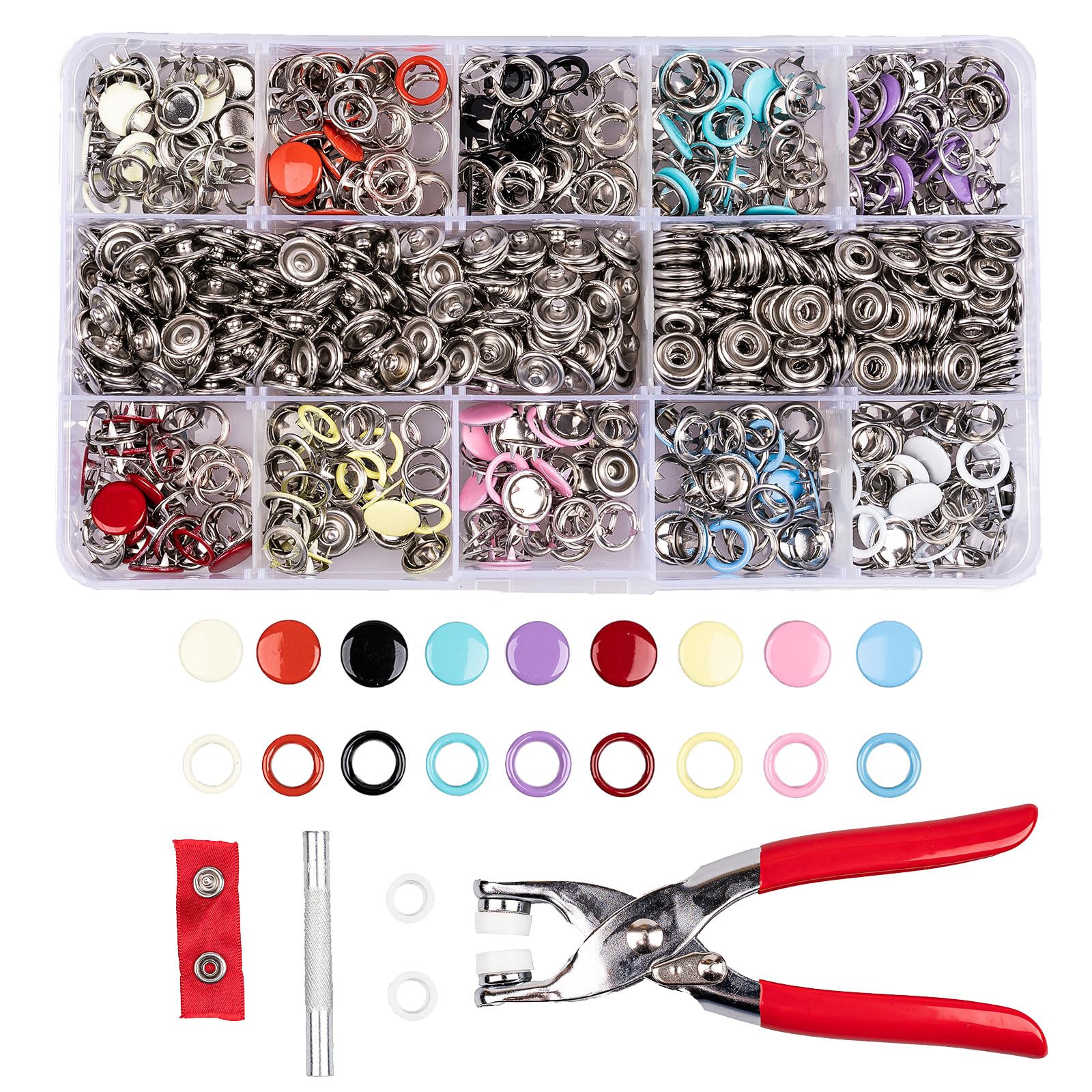 100 Sets Chicago Screws for Leather Crafting 7/20 Inch, 5 Colors of Rivets for Leather, Chicago Screws for DIY Leathercraft (Silver, Light Gold, Bronze, Antique Copper, GunMetel)