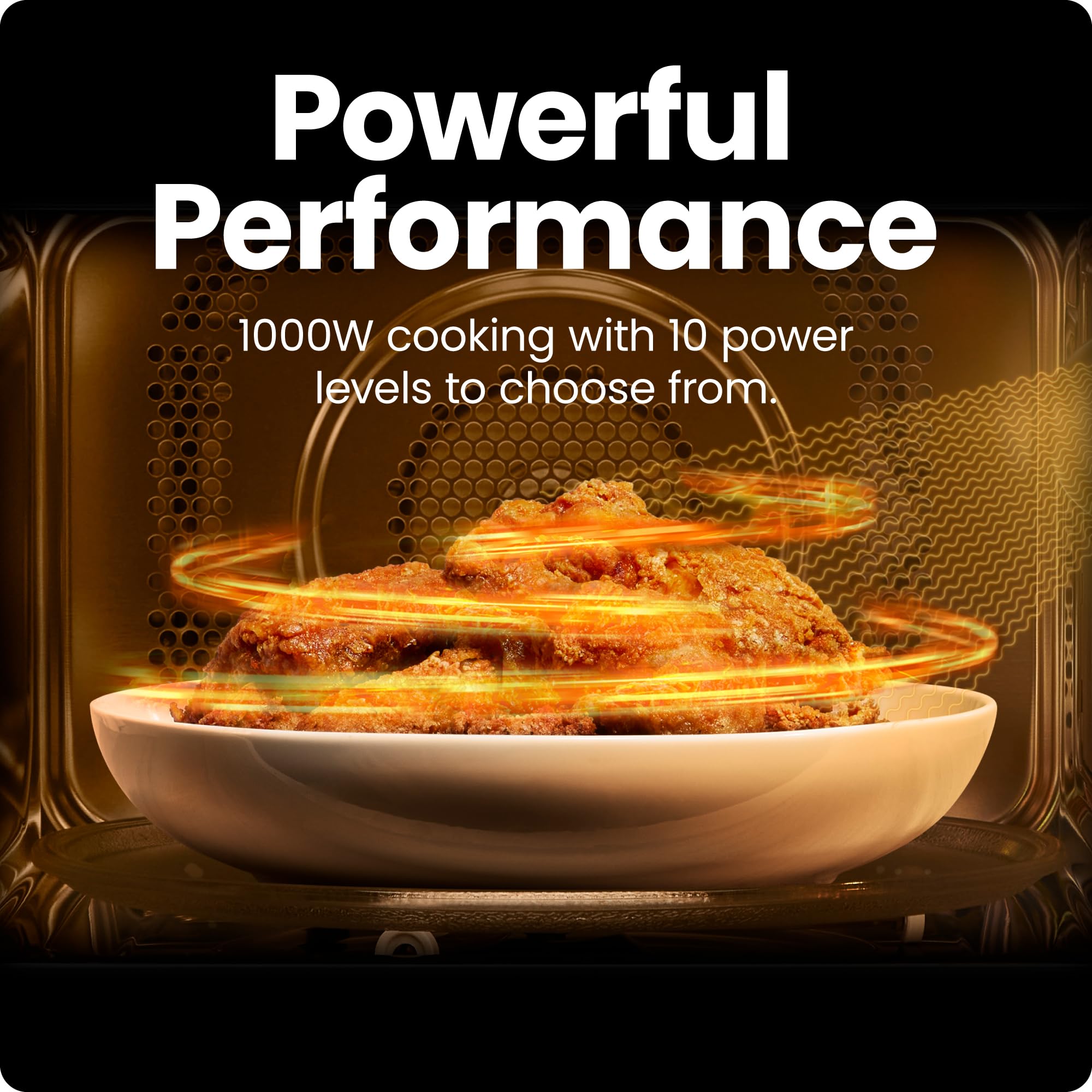Chefman Compact Countertop Microwave Oven 0.7 Cu. Ft., 700W with 10 Power Levels, 3 Cooking Presets with One-Touch Express Cook, 2 Defrost Settings, Child Safety Lock, & Mute Button – Stainless Steel