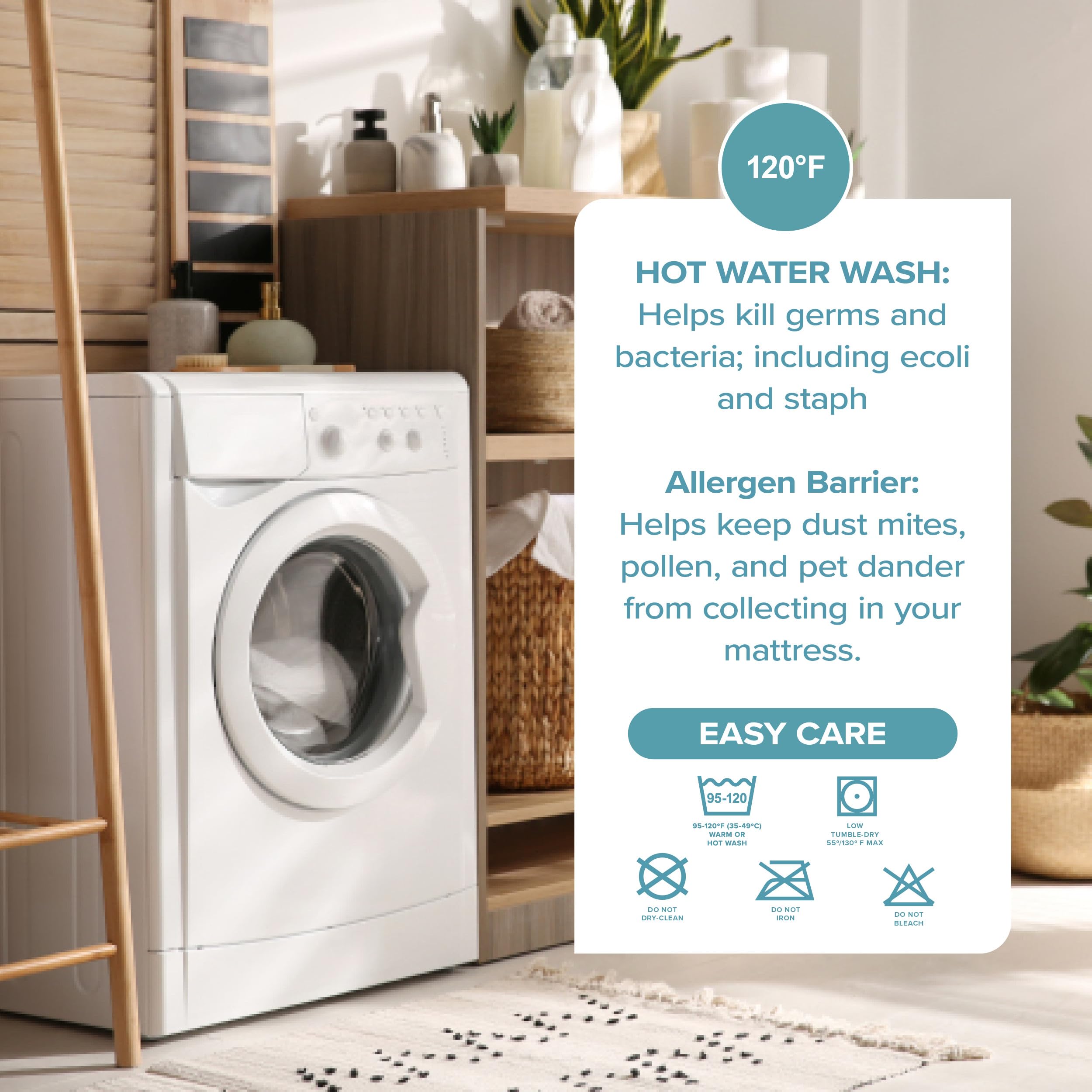Bare Home Twin Waterproof Quilted Mattress Protector - Cooling Mattress Pad - Protect Against Spills - Easy Wash - Elastic Cover - Dorm Essentials - Stretchy - Fits up to 15 Inches Deep (Twin)