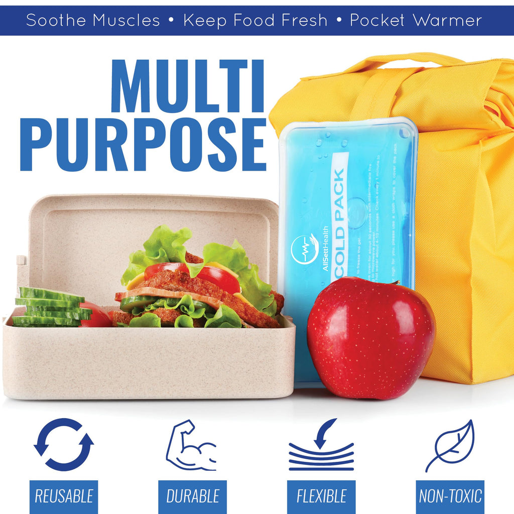 Reusable Ice Packs for Injuries Reusable | 11"x 14.5"- 2 Pack XL | Hot & Cold Pack | Large Ice Pack for Back Pain Relief, Flexible When Frozen | Cold Compress for Back, Knee, and Shoulder Injuries