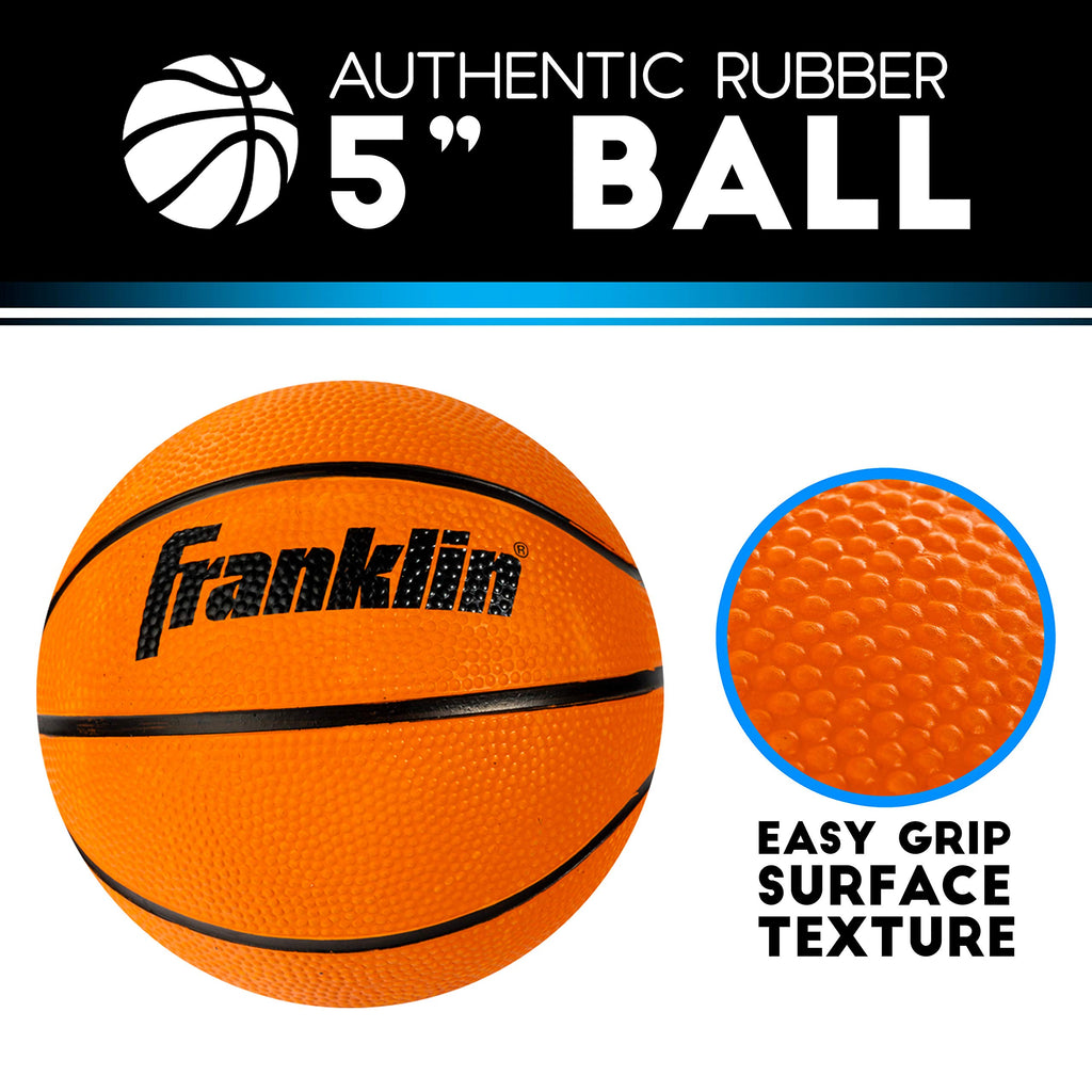 Franklin Sports Mini Basketball Hoops-Indoor Over The Door Mini Hoop+Basketball Sets-Perfect Accessory for Bedroom+Office