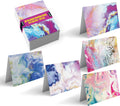 Better Office Products 100-Pack All Occasion Greeting Cards, Assorted Blank Note Cards, 4 x 6 inch, 5 Abstract Art Designs, Blank Inside, with Envelopes, 100 Pack