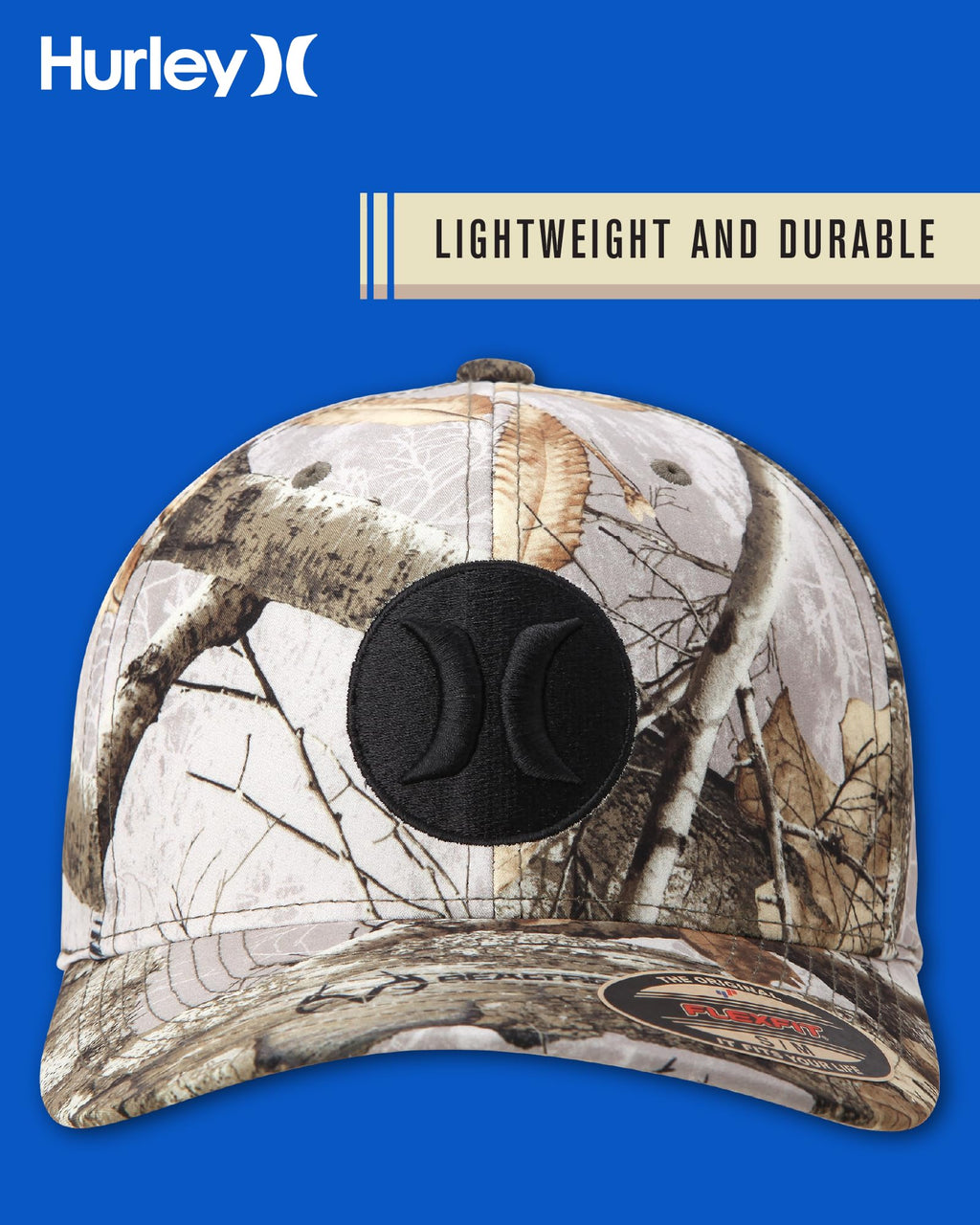 Hurley Men's Caps - One & Only Flexfit Baseball Cap - Fitted Hats for Men (S-XL)