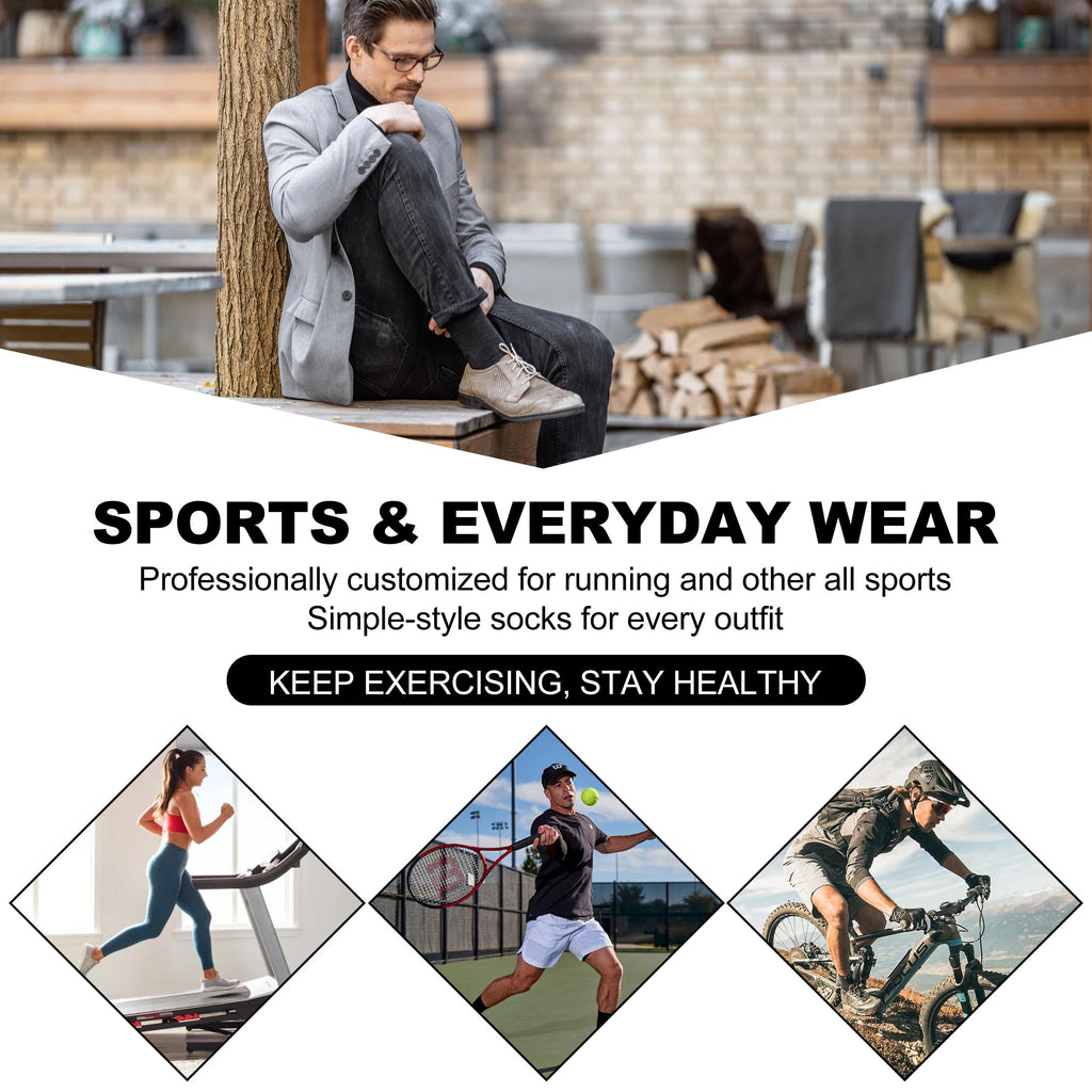 No Show Athletic Socks, ZEALWOOD 3 Pairs Merino Wool Ultra-Light Running Tennis Golf Socks for Men Women
