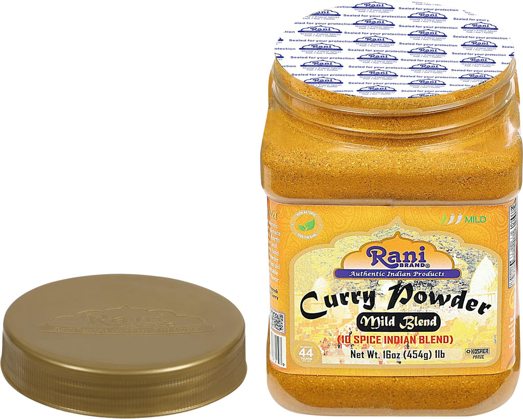 Rani Curry Powder Mild (10-Spice Authentic Indian Blend) 3oz (85g) PET Jar ~ All Natural | Salt-Free | NO Chili or Peppers | Vegan | No Colors | Gluten Friendly | NON-GMO | Kosher | Indian Origin