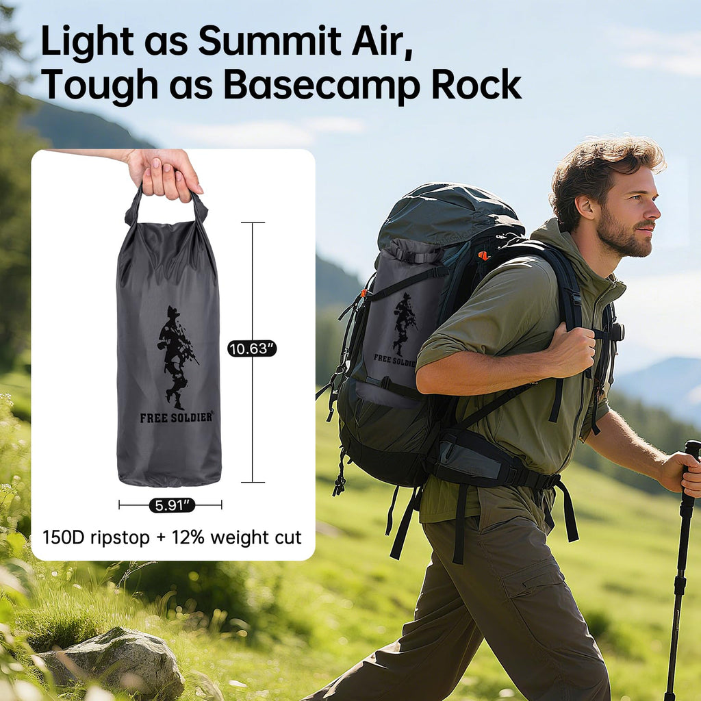 Free Soldier Waterproof Portable Tarp Multifunctional Outdoor Camping Traveling Awning Backpacking Tarp shelter Rain Tarp