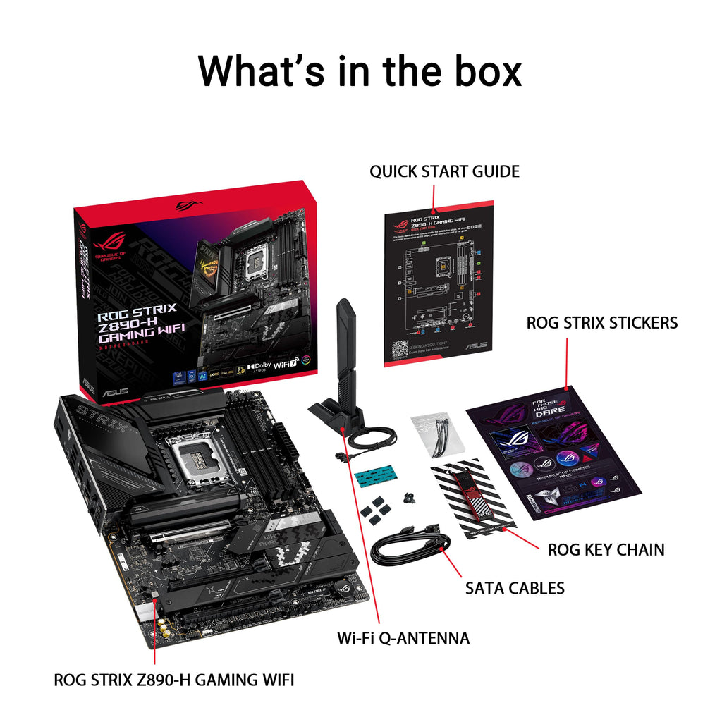 ASUS ROG Strix Z790-E Gaming WiFi 6E LGA 1700(Intel 14th,13th&12th Gen) ATX gaming motherboard(PCIe 5.0, DDR5,18+1 power stages,2.5 Gb LAN,Thunderbolt 4,5xM.2, 1xPCIe 5.0 M.2,Front panel USB 3.2 port)