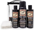 Leather Boot Care Kit - Bick 1 Cleaner, Bick 4 Conditioner, Gard-More Water Repellent Spray & Cloth - Made in USA - Shoe Care Set for Cowboy Boots, Work Boots, Furniture, Bags, Purses, Jackets, & Tack