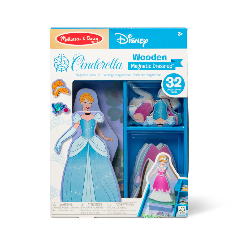 Melissa & Doug Disney Princess Ariel Magnetic Dress-Up Wooden Doll Pretend Play Set (30+ Pieces)