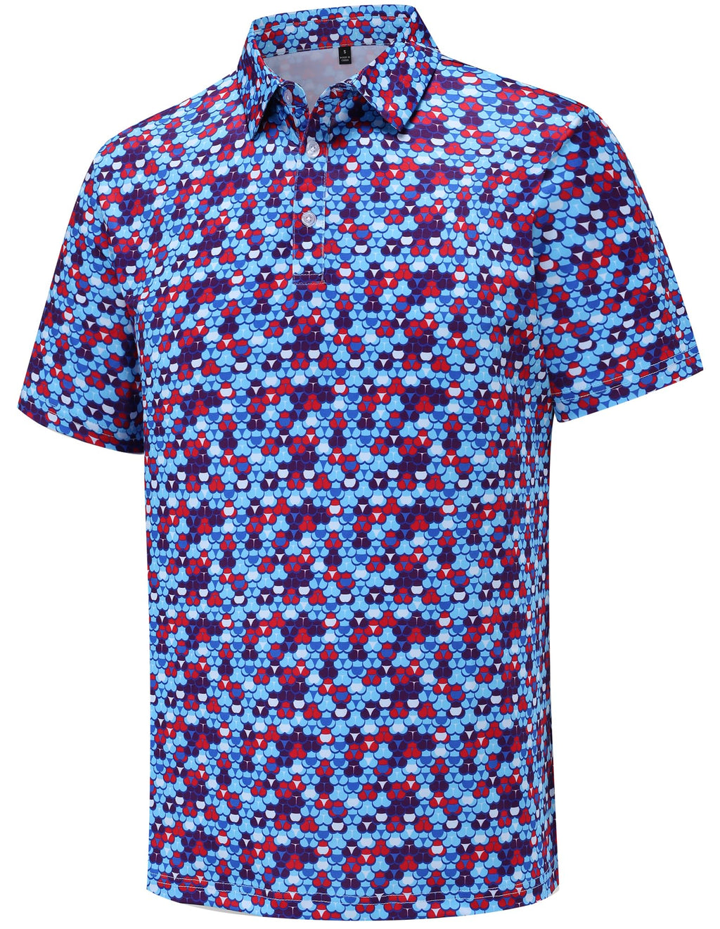 Men's Golf Polo Shirts Funny Golf Shirts for Men Performance Moisture Wicking Quick Dry Athletic Short Sleeve Shirts
