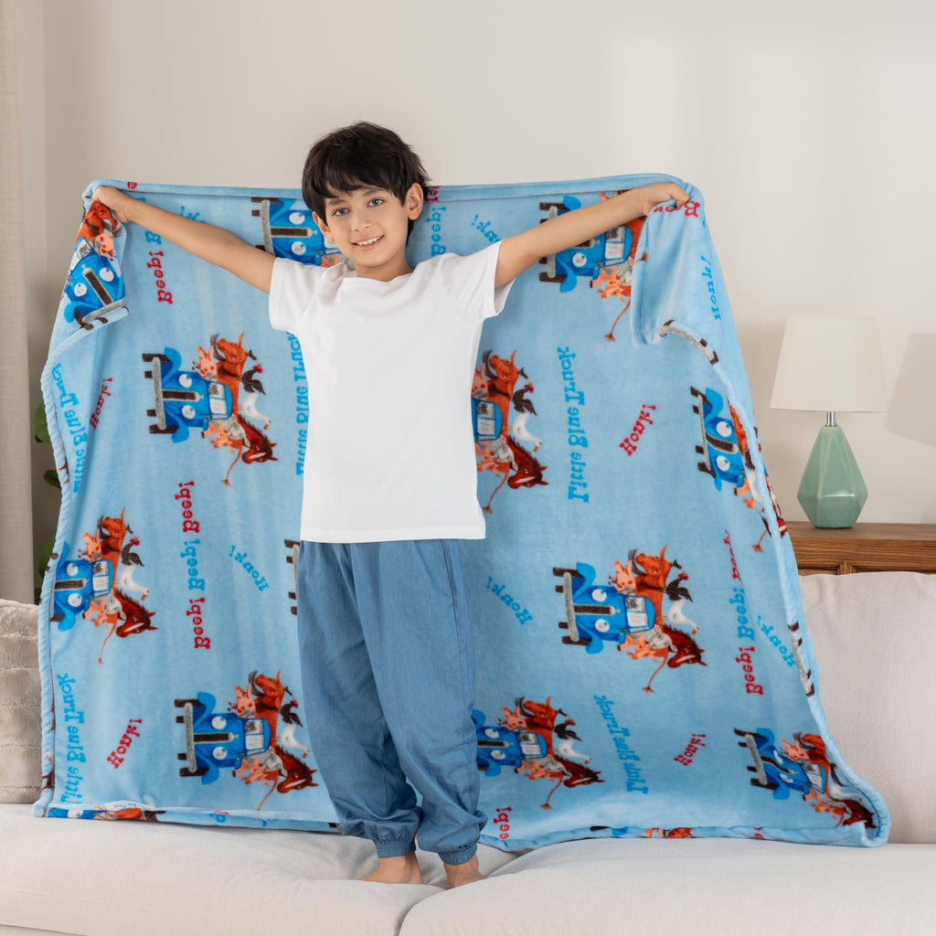 Berkshire Blanket VelvetLoft® Luxury Soft Polyester Throw Blanket, Don’t Let The Pigeon Drive The Bus, 50 x 70in(Official Mo Willems® Product)