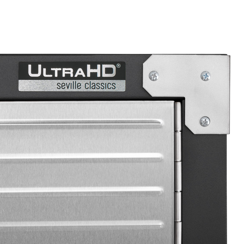 Seville Classics UltraHD Solid Steel Lockable Metal Storage Cabinet Locker Organizer, w/Adjustable Shelves for Garage, Warehouse, Office, Classroom, Granite, 30" W x 18" D x 72" H