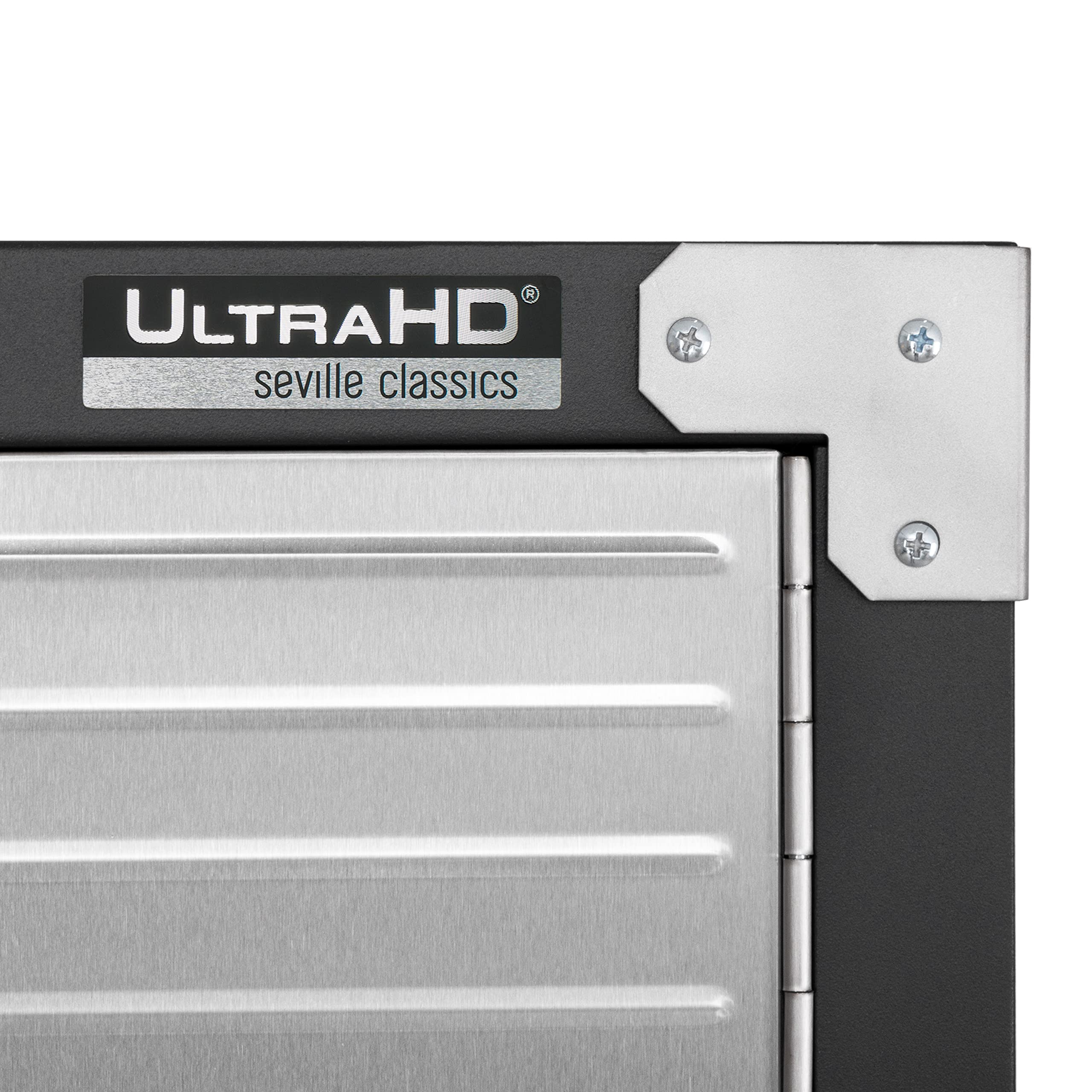 Seville Classics UltraHD Solid Steel Lockable Metal Storage Cabinet Locker Organizer, w/Adjustable Shelves for Garage, Warehouse, Office, Classroom, Granite, 30" W x 18" D x 72" H
