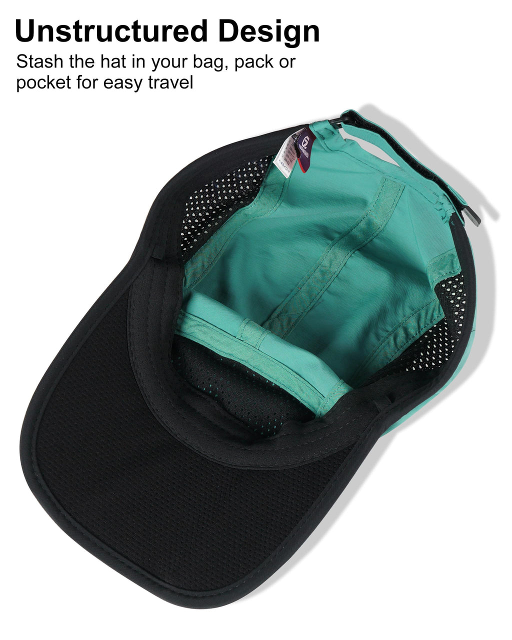 GADIEMKENSD Mens Folding Outdoor Hat Long Brim UPF 50+ Sun Protection