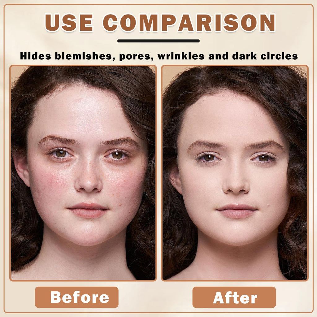 Air Brush Makeup Foundation and Makeup Primer for Face,Hydrates and Moisturizes,Buildable Coverage with Anti-aging Formula for Smooth Radiant Skin (01 Natural/Warm Porcelain)