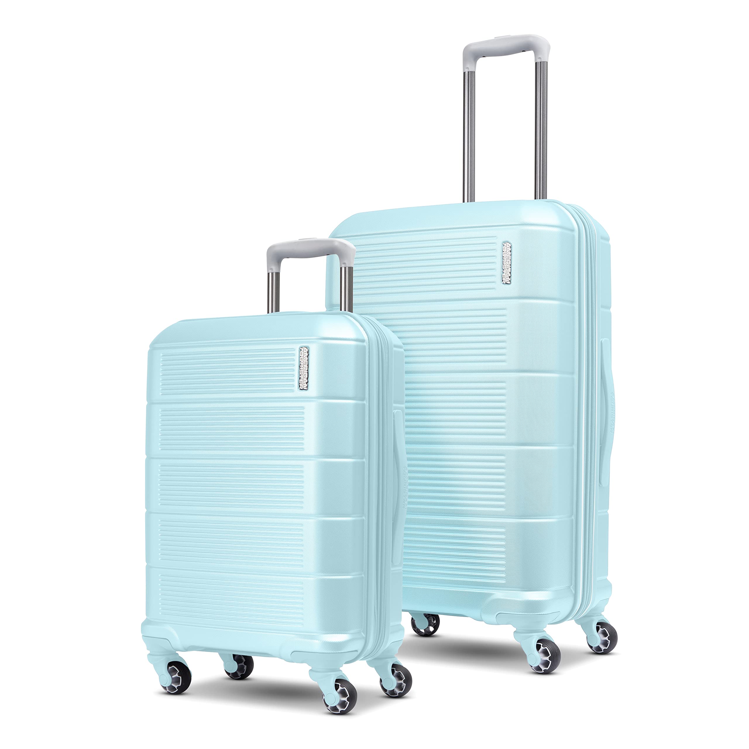 American Tourister Stratum 2.0 Expandable Hardside Luggage with Spinner Wheels, 2-Piece Set 20/28, Blue